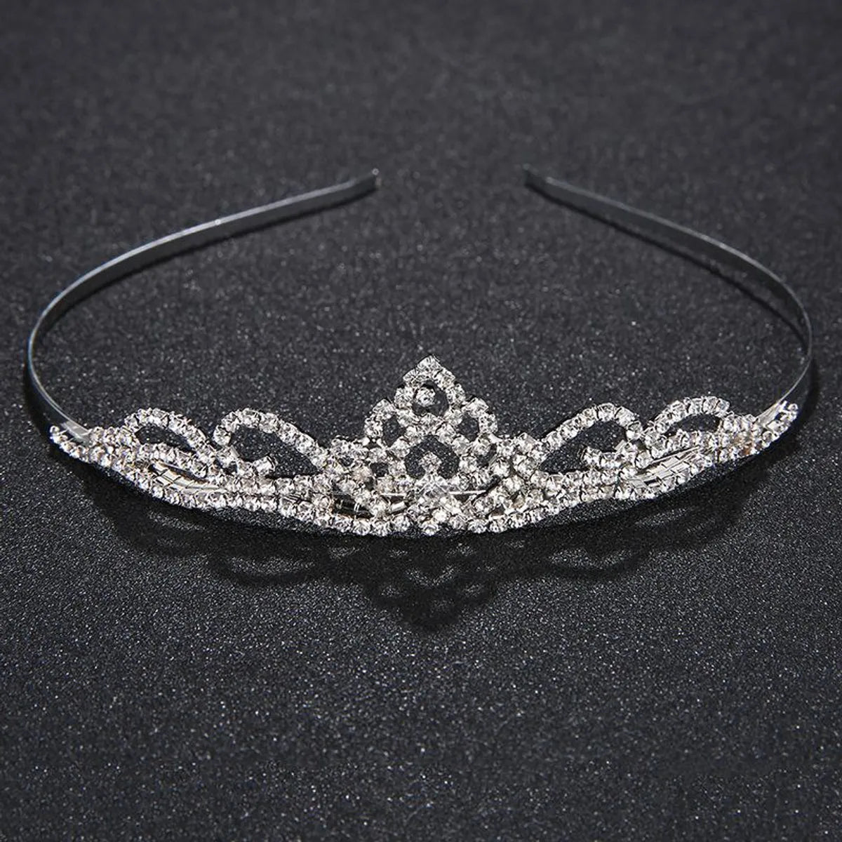 Bridal Jewelry Tiara Hair Accessories Rhinestone Crown Simple Style Bridal Jewelry