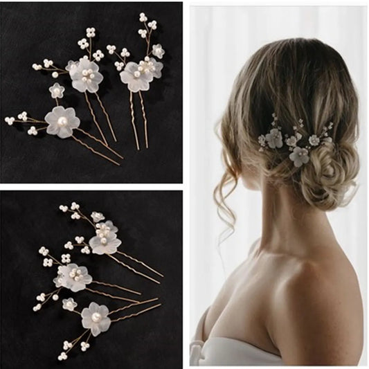 Women'S Sweet Flower Metal Hairpin