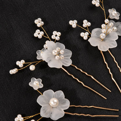 Women'S Sweet Flower Metal Hairpin