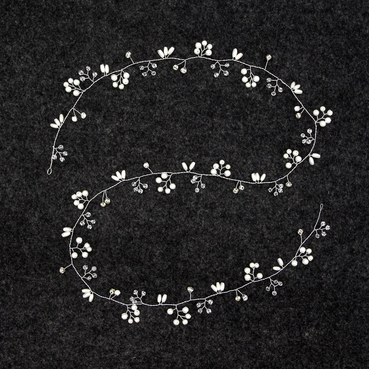 Brides Lengthened Bridal Handmade Pearl Hairband Wedding Accessories