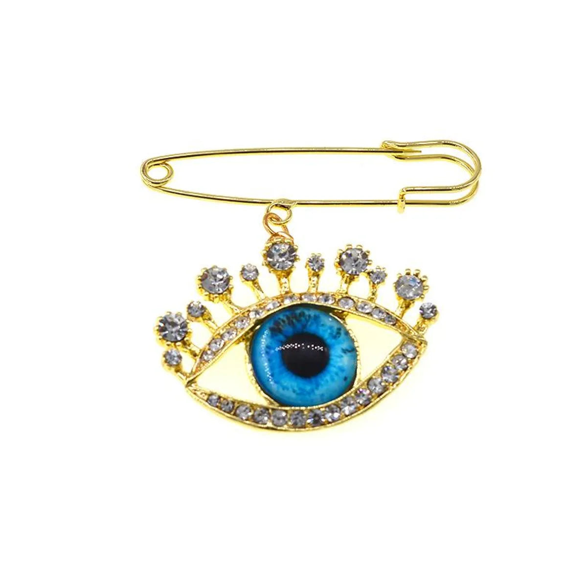 Brooch Female Pearl Anti-Light Buckle Blue Eye Brooch