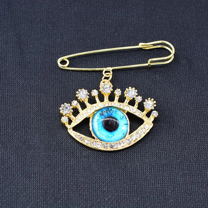 Brooch Female Pearl Anti-Light Buckle Blue Eye Brooch