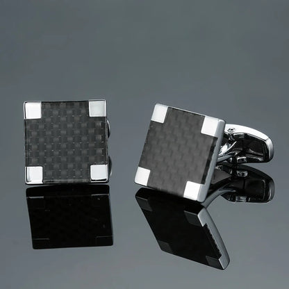 Business Geometric Copper Plating Men'S Cufflinks