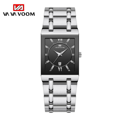 Business Geometric Double Side Snaps Quartz Men'S Watches