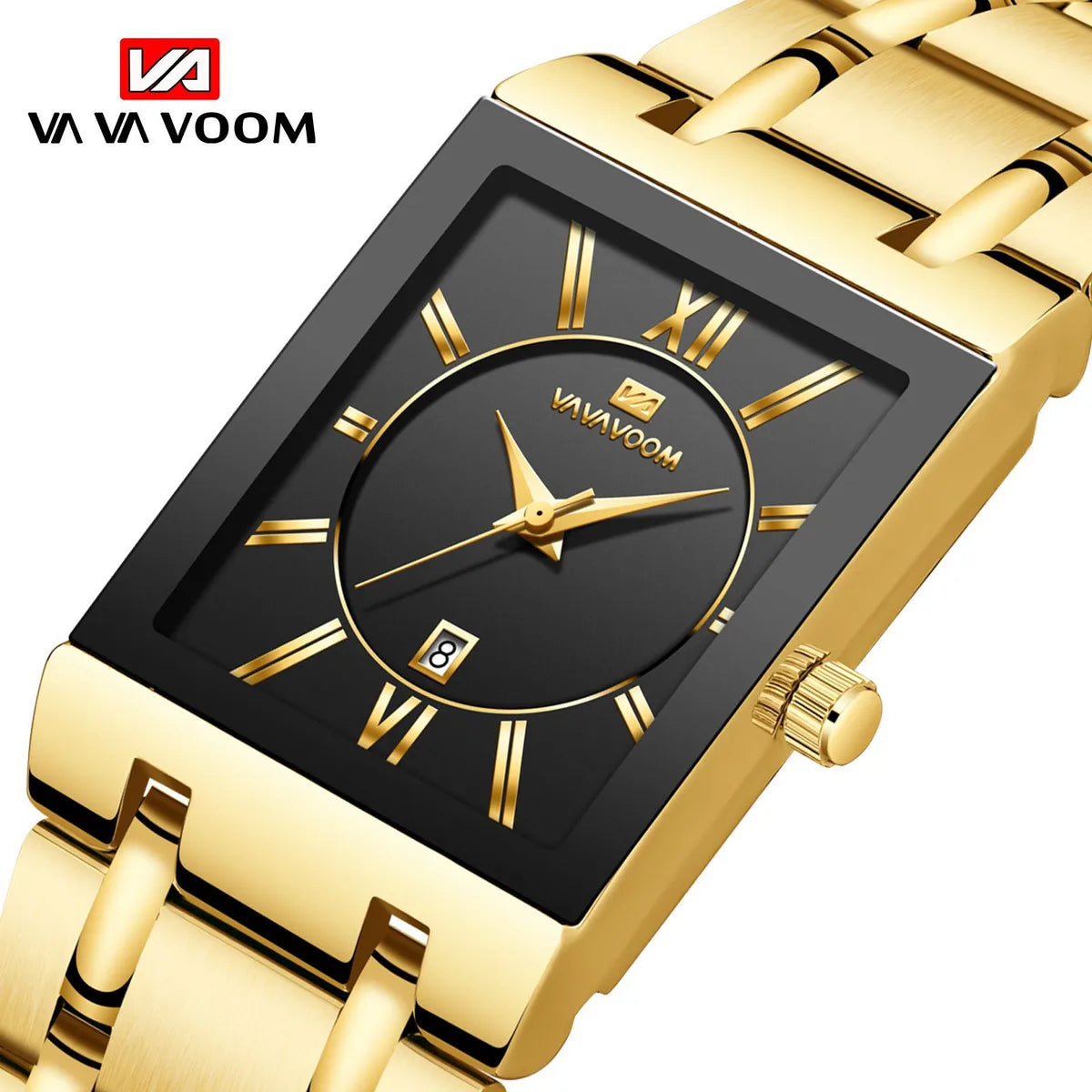 Business Geometric Double Side Snaps Quartz Men'S Watches