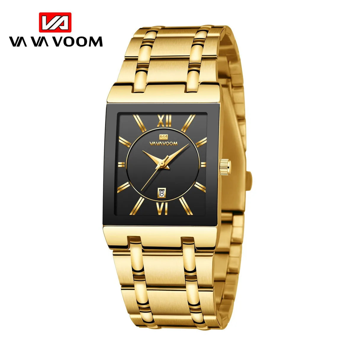 Business Geometric Double Side Snaps Quartz Men'S Watches