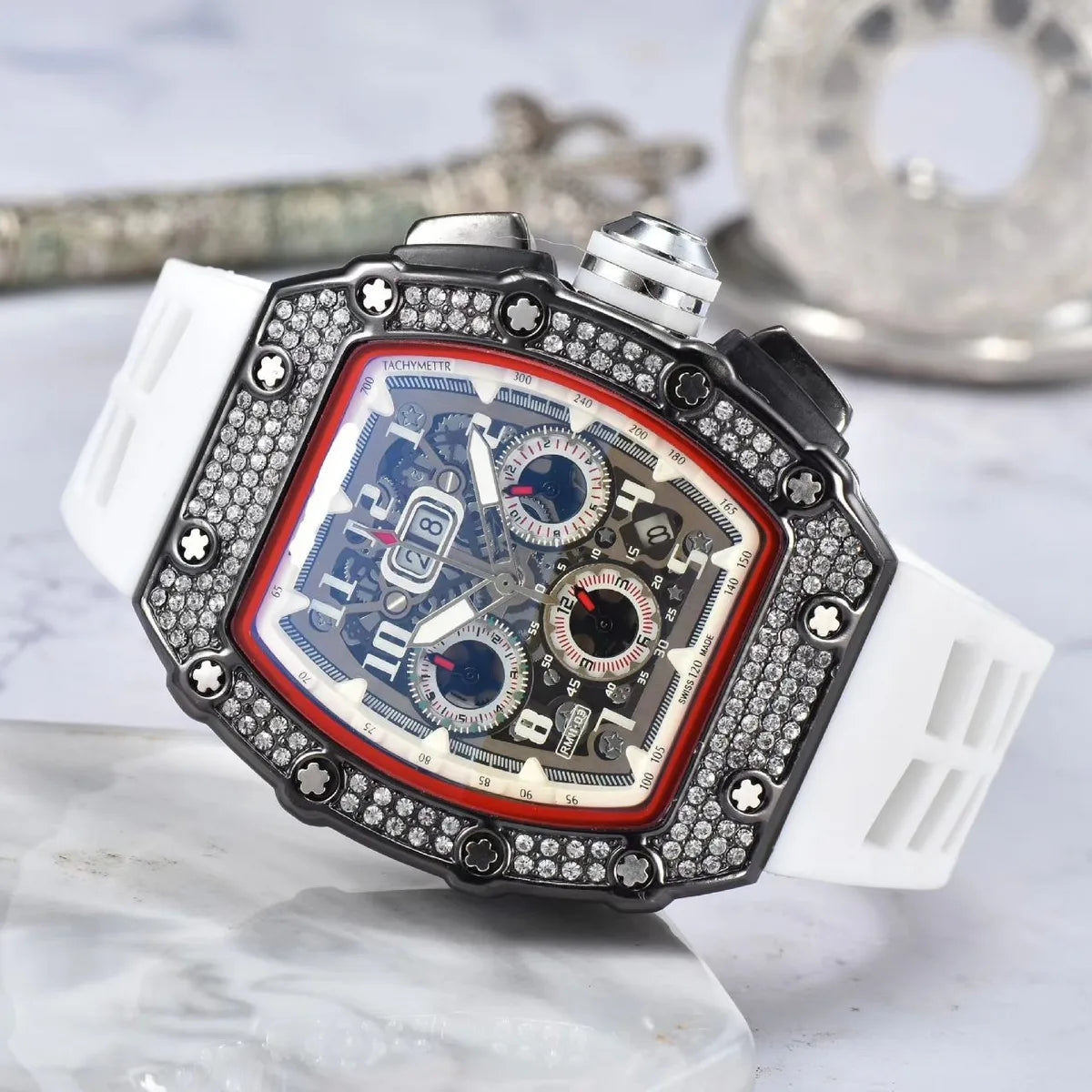 Business Number Buckle Quartz Men'S Watches