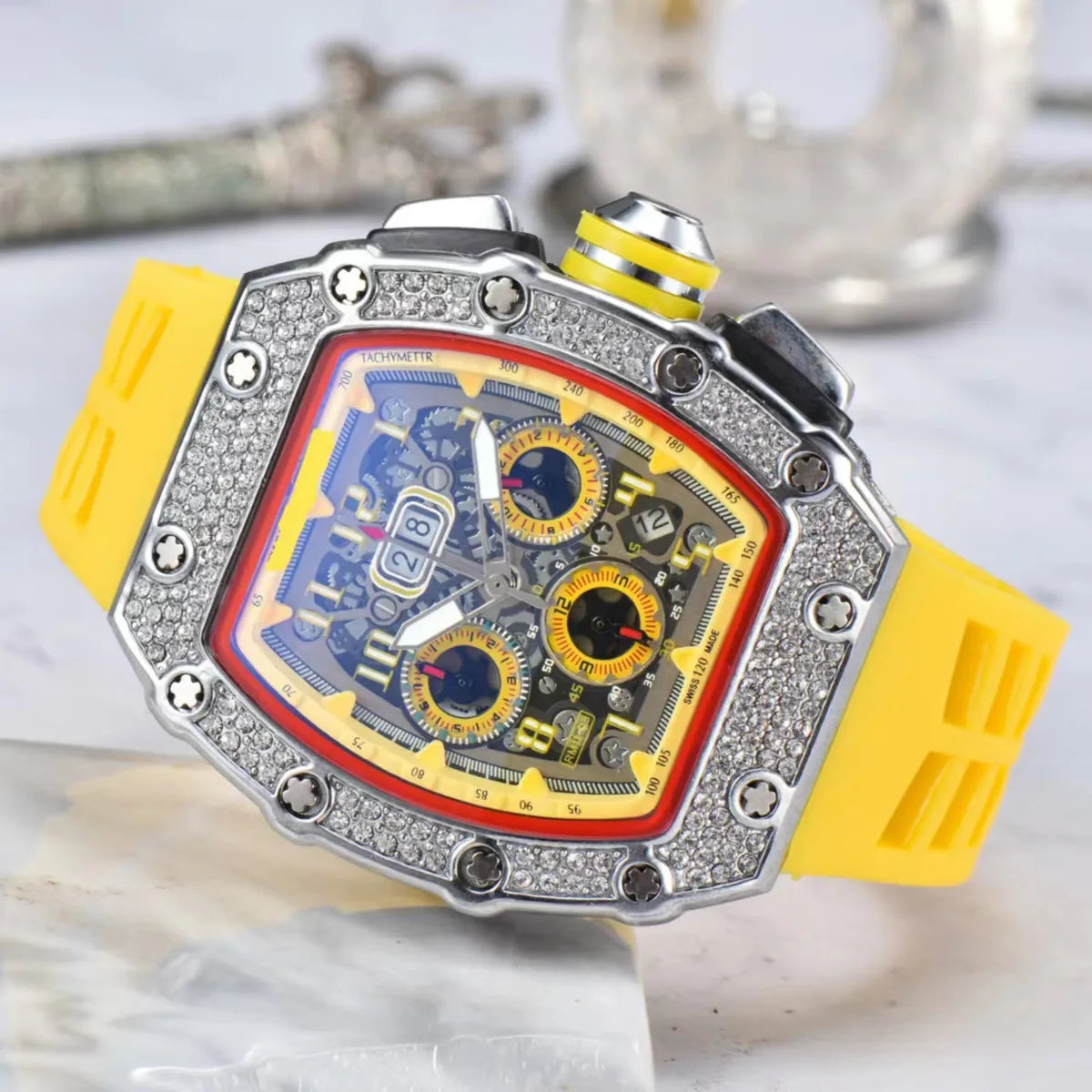 Business Number Buckle Quartz Men'S Watches