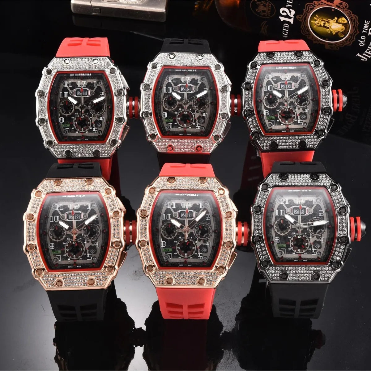 Business Number Buckle Quartz Men'S Watches