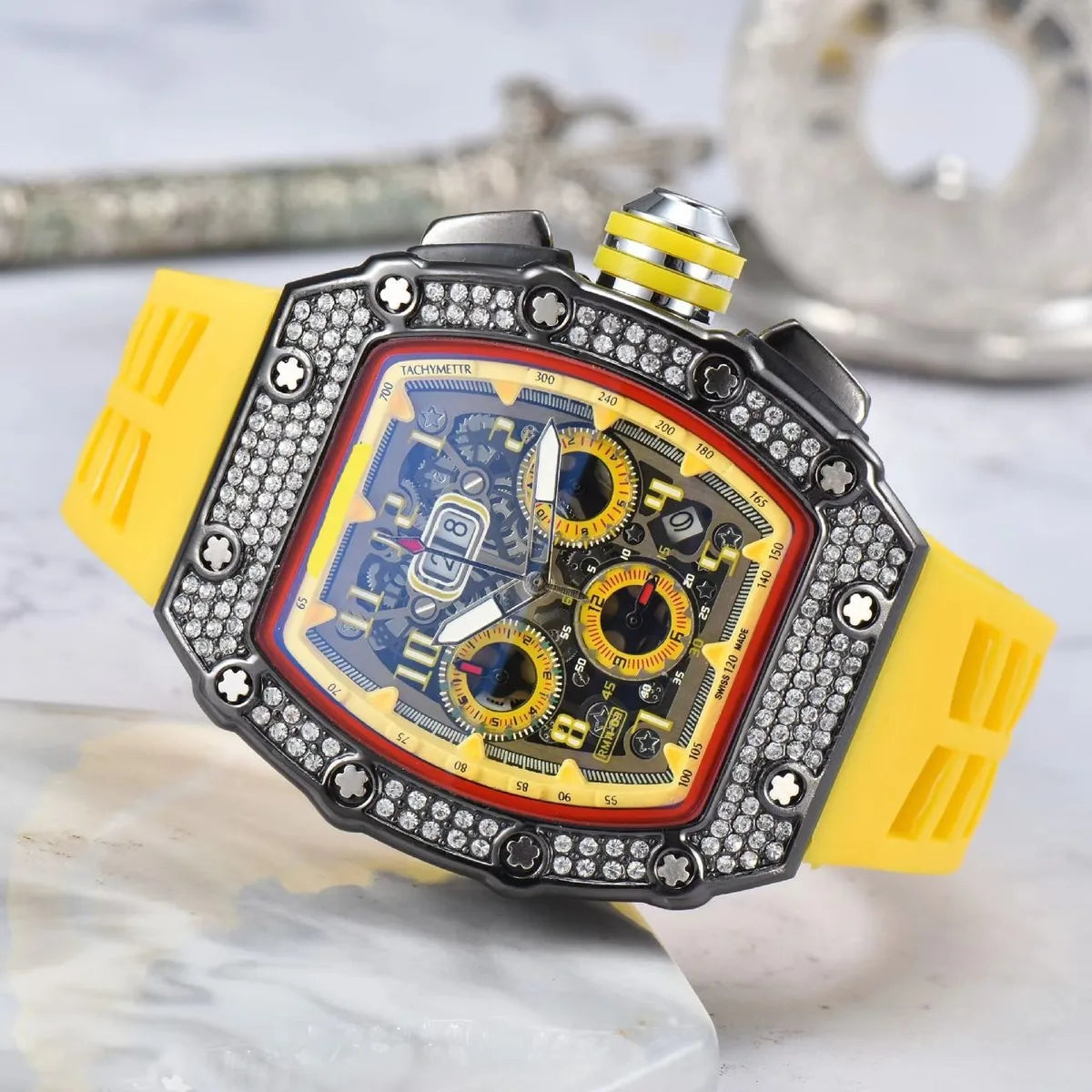 Business Number Buckle Quartz Men'S Watches