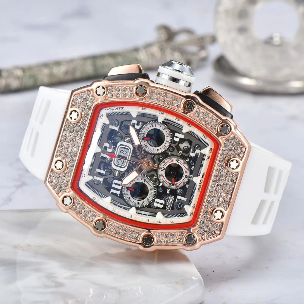 Business Number Buckle Quartz Men'S Watches