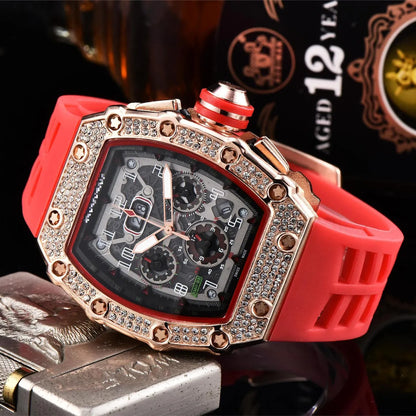 Business Number Buckle Quartz Men'S Watches