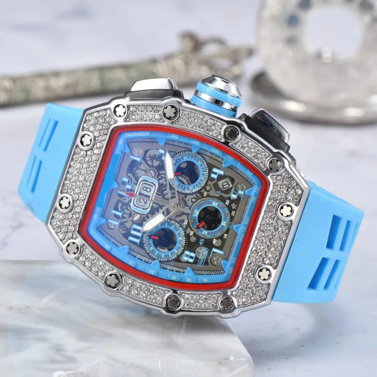 Business Number Buckle Quartz Men'S Watches