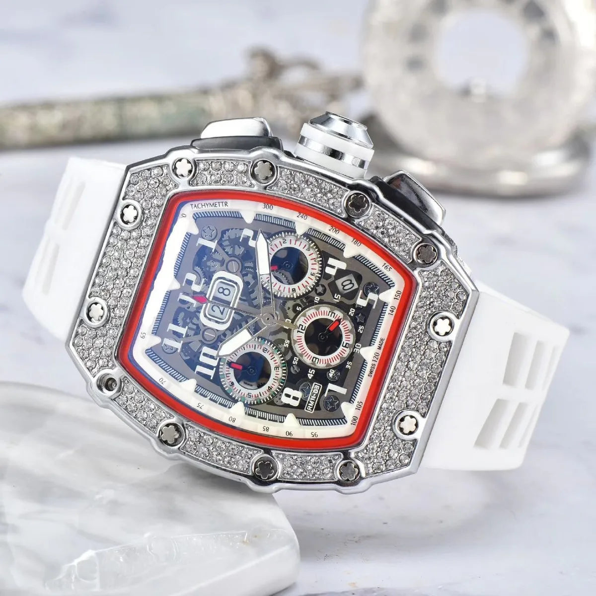 Business Number Buckle Quartz Men'S Watches