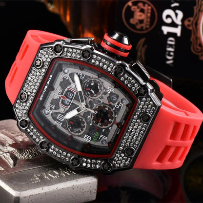 Business Number Buckle Quartz Men'S Watches