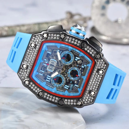 Business Number Buckle Quartz Men'S Watches