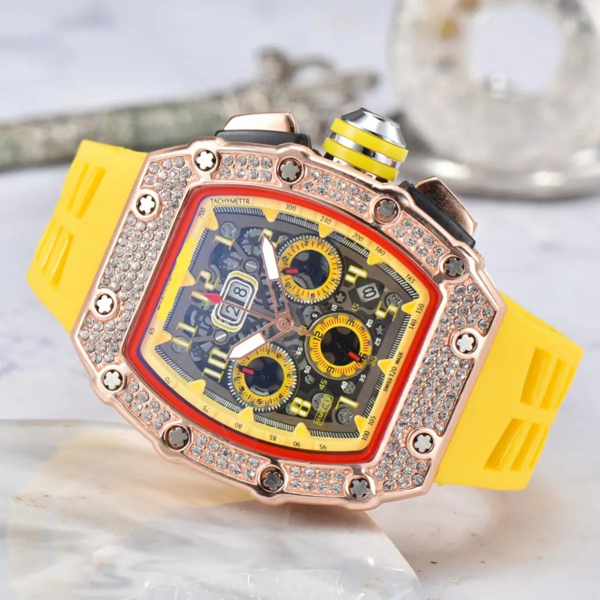 Business Number Buckle Quartz Men'S Watches