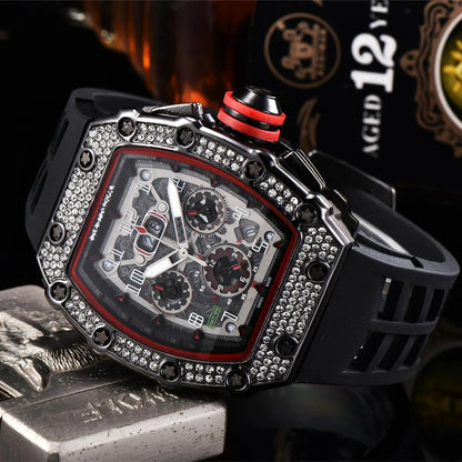 Business Number Buckle Quartz Men'S Watches