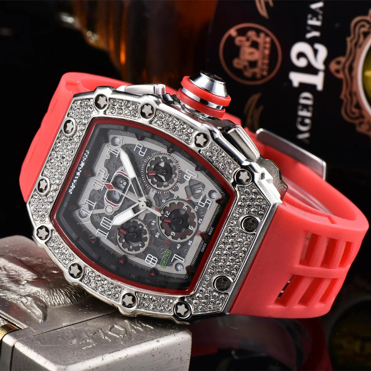 Business Number Buckle Quartz Men'S Watches