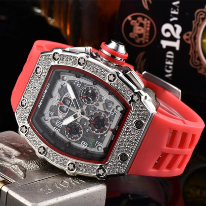 Business Number Buckle Quartz Men'S Watches