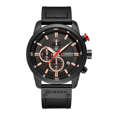 Business Round Buckle Quartz Men'S Watches