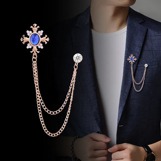 Business Simple Style Classic Style Cross Flower Alloy Zinc Inlay Zircon Unisex Brooches