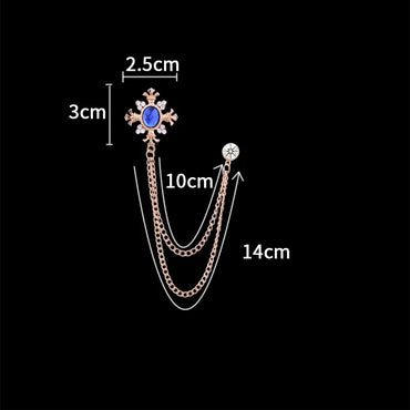 Business Simple Style Classic Style Cross Flower Alloy Zinc Inlay Zircon Unisex Brooches