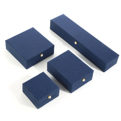 Business Simple Style Solid Color Paper Jewelry Boxes