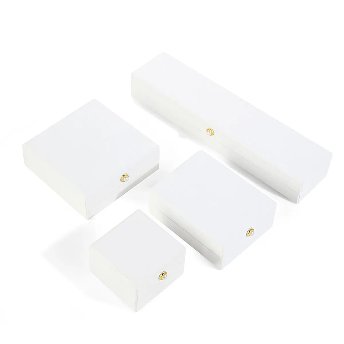 Business Simple Style Solid Color Paper Jewelry Boxes