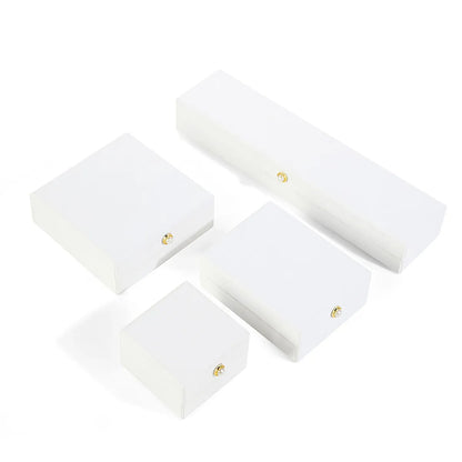 Business Simple Style Solid Color Paper Jewelry Boxes