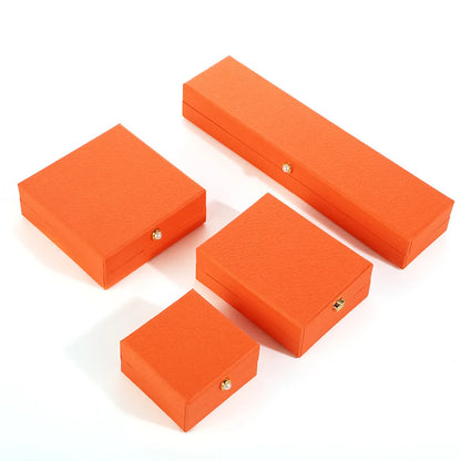 Business Simple Style Solid Color Paper Jewelry Boxes