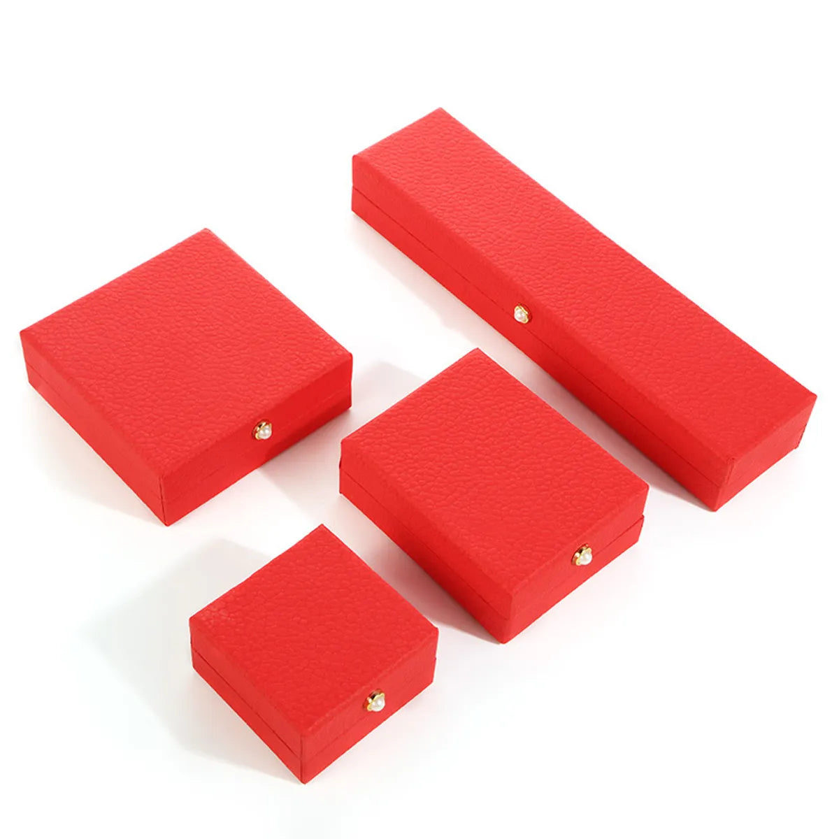 Business Simple Style Solid Color Paper Jewelry Boxes