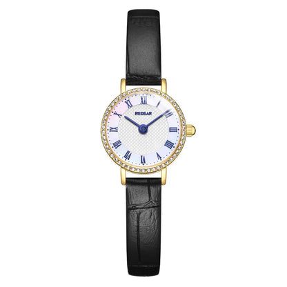 Business Solid Color Buckle Quartz Women'S Watches