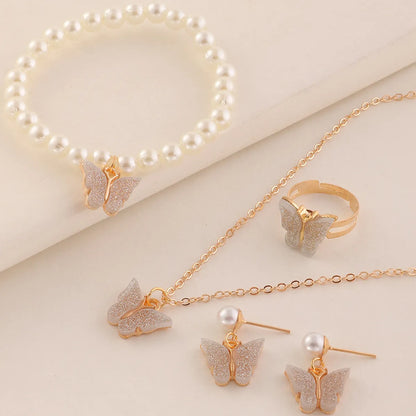 Butterfly Jewelry Set 5 Pieces Combination Wholesale