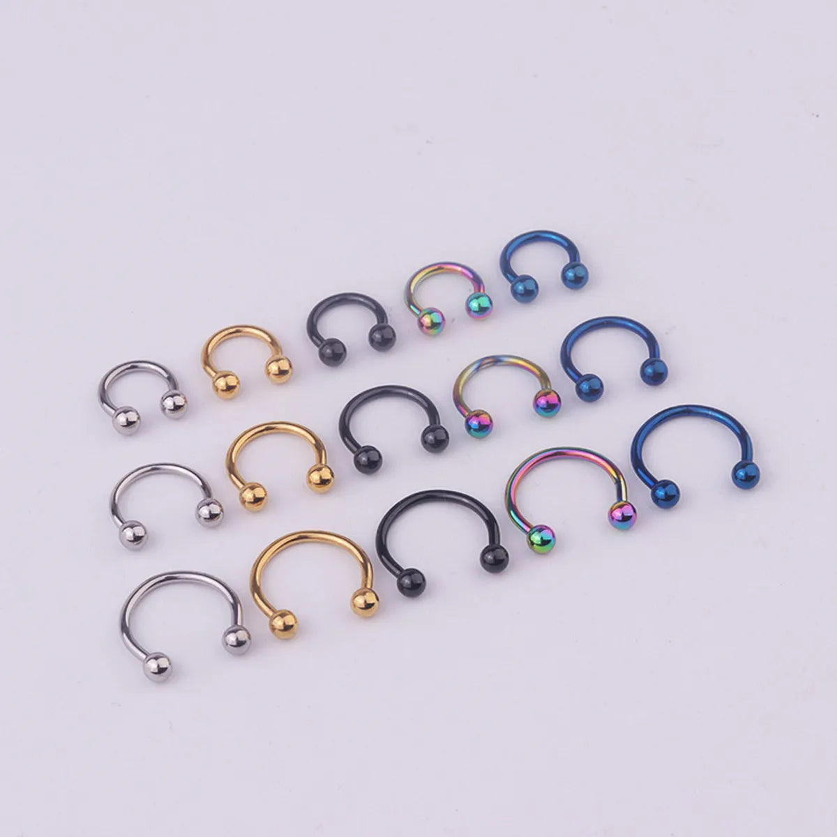 Nose Rings & Studs Fashion Geometric 316 Stainless Steel  Plating