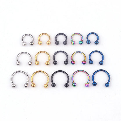 Nose Rings & Studs Fashion Geometric 316 Stainless Steel  Plating