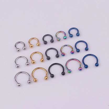 Nose Rings & Studs Fashion Geometric 316 Stainless Steel  Plating