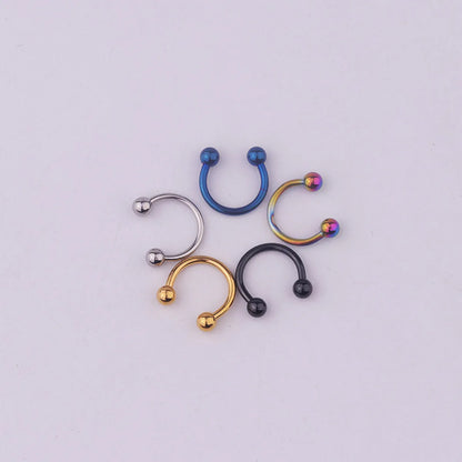 Nose Rings & Studs Fashion Geometric 316 Stainless Steel  Plating