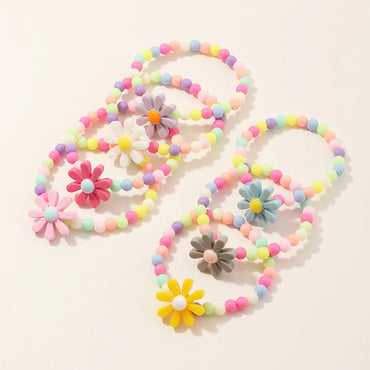 Flower Beaded No Inlaid Kid'S Bracelets