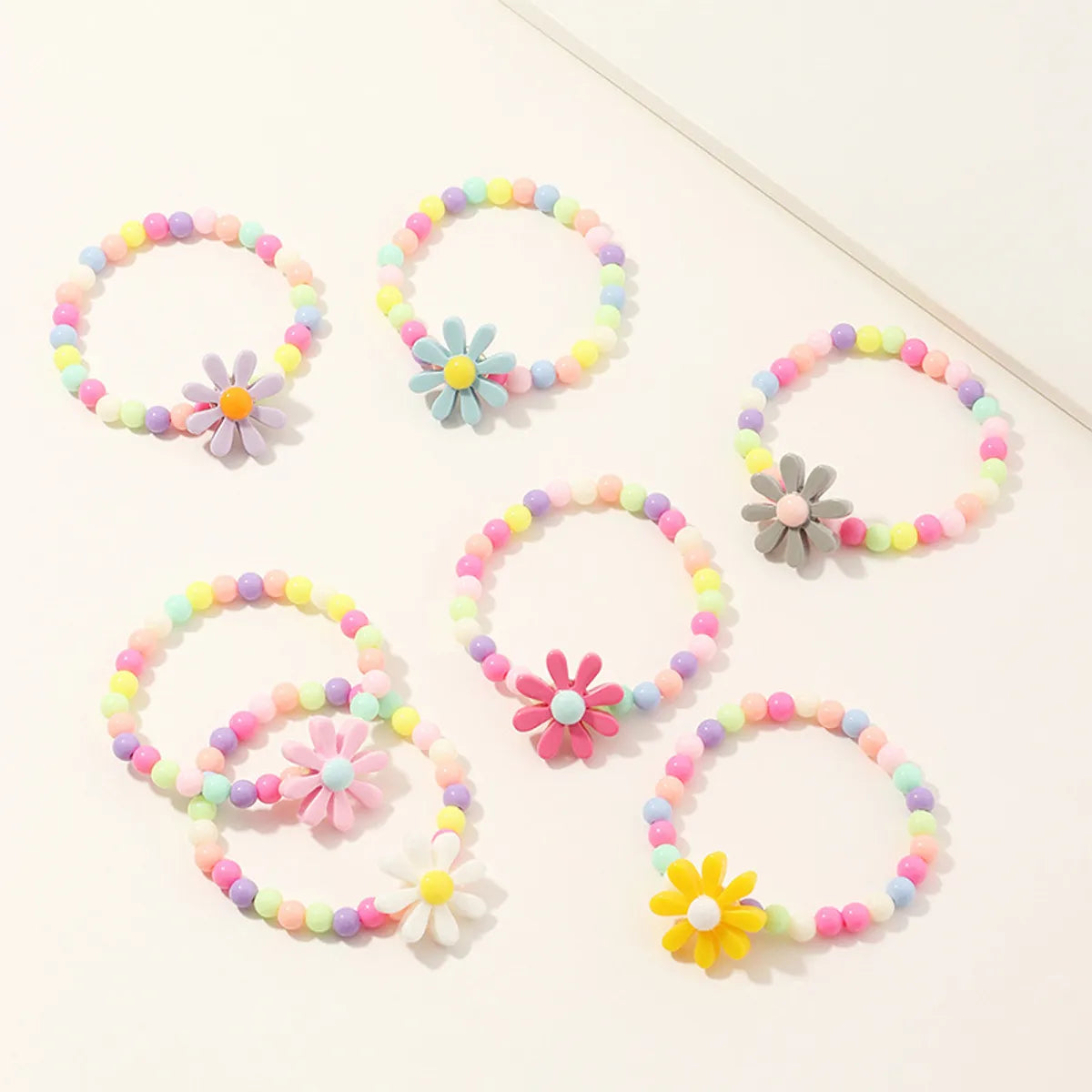 Flower Beaded No Inlaid Kid'S Bracelets