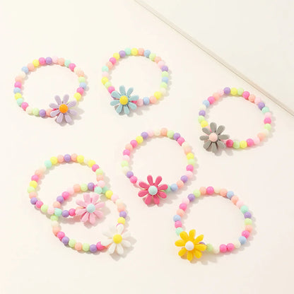 Flower Beaded No Inlaid Kid'S Bracelets