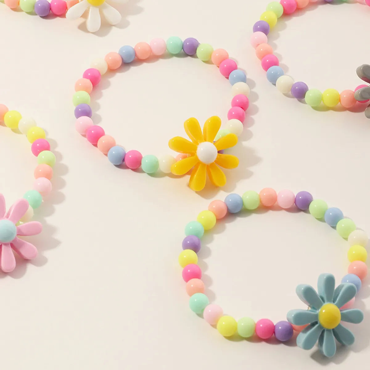 Flower Beaded No Inlaid Kid'S Bracelets