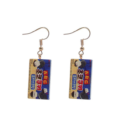 Candy Creative Hand-Made  Simulation Chocolate Alternative Resin Earrings