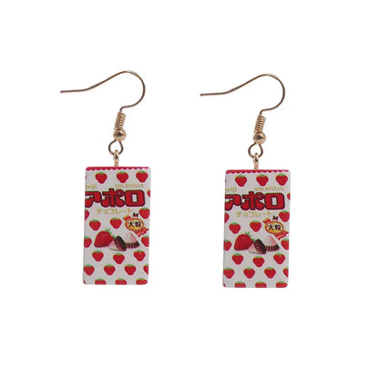 Candy Creative Hand-Made  Simulation Chocolate Alternative Resin Earrings