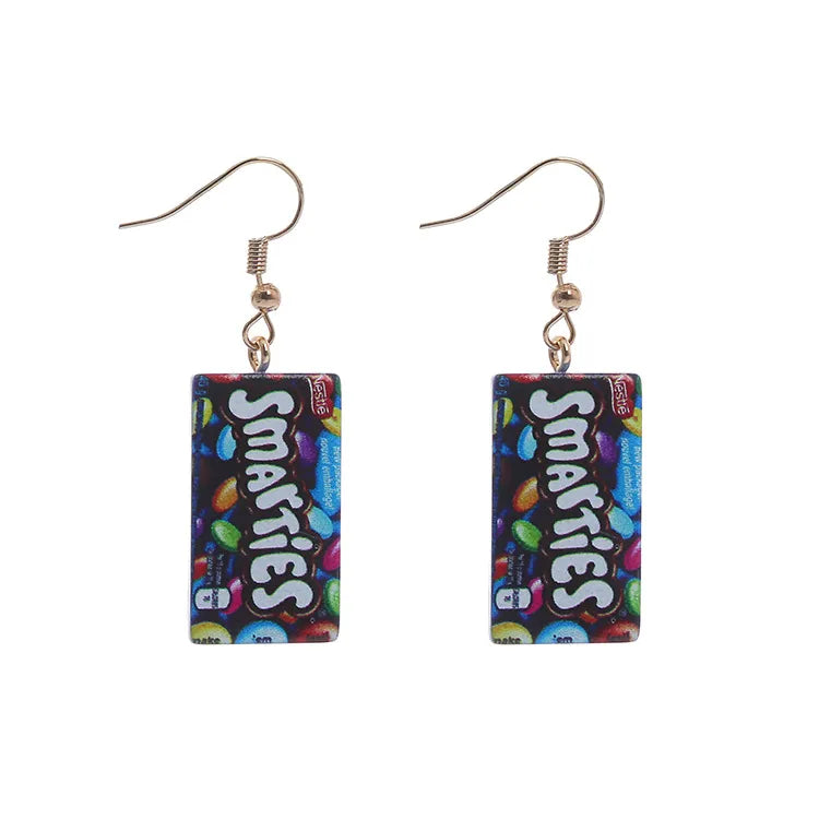 Candy Creative Hand-Made  Simulation Chocolate Alternative Resin Earrings