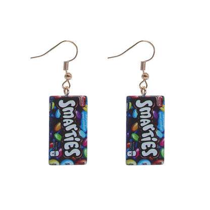 Candy Creative Hand-Made  Simulation Chocolate Alternative Resin Earrings