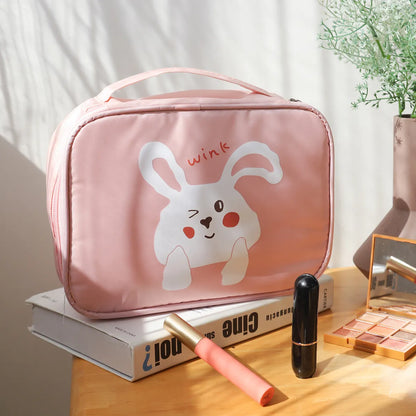 Cartoon Cute Waterproof Storage Bag Travel Cosmetics Cosmetic Bag Lazy Wash Bag High Value Storage Bag Wholesale