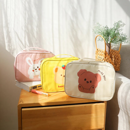 Cartoon Cute Waterproof Storage Bag Travel Cosmetics Cosmetic Bag Lazy Wash Bag High Value Storage Bag Wholesale