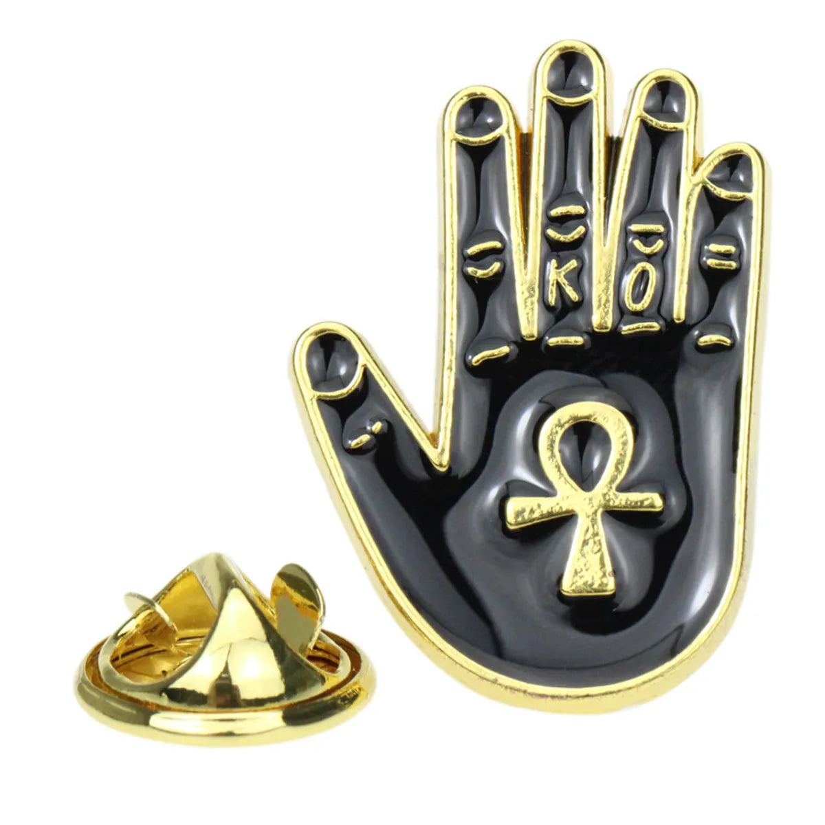 Cartoon Rock Contempt Gesture Brooch Clothing Creative Dripping Brooch