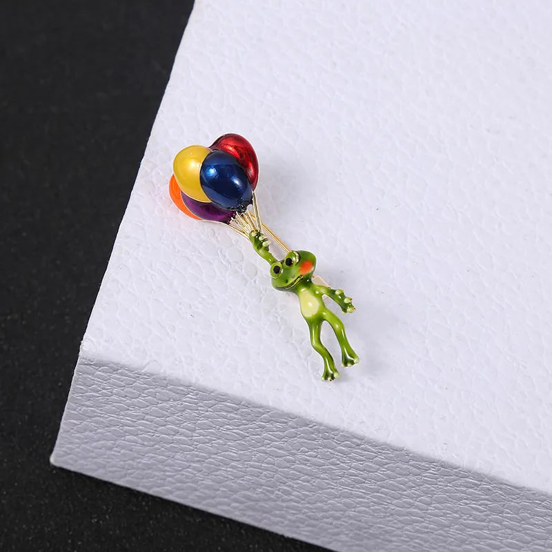 Cartoon Style Animal Alloy Enamel Inlay Artificial Gemstones Unisex Brooches